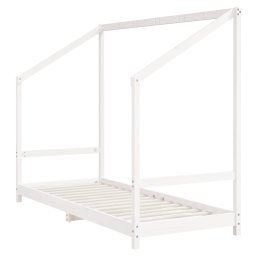 vidaXL Kinderbedframe 80x200 cm massief grenenhout wit