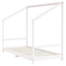 vidaXL Kinderbedframe 90x190 cm massief grenenhout wit