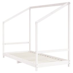 vidaXL Kinderbedframe 90x200 cm massief grenenhout wit