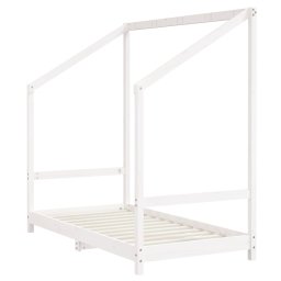 vidaXL Kinderbedframe 80x160 cm massief grenenhout wit