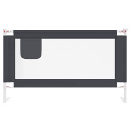 vidaXL Bedhekje peuter 140x25 cm stof donkergrijs