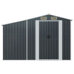 vidaXL Tuinschuur 277x93x179 cm gegalvaniseerd staal antracietkleur
