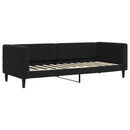 vidaXL Slaapbank met matras 80x200 cm fluweel zwart