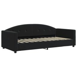 vidaXL Slaapbank met matras 90x200 cm fluweel zwart
