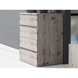 Commode TORAS 4 lades wellington eik
