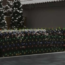vidaXL Kerstnetverlichting 306 LED's binnen/buiten 3x3 m meerkleurig