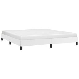 vidaXL Bedframe kunstleer wit 160x200 cm