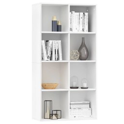 vidaXL Boekenkast/dressoir 66x30x130 cm bewerkt hout wit