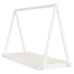 vidaXL Kinderbedframe 80x200 cm massief grenenhout wit