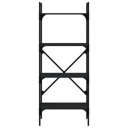 vidaXL Boekenkast 4-laags 56x31,5x138,5 cm bewerkt hout zwart