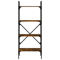 vidaXL Boekenkast 4-laags 56x31,5x138,5 cm bewerkt hout gerookt eiken