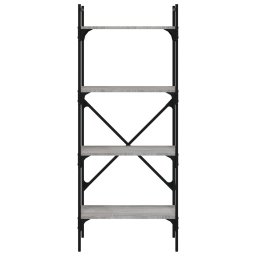 vidaXL Boekenkast 4-laags 56x31,5x138,5 cm bewerkt hout grijs sonoma