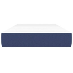 vidaXL Pocketveringmatras medium 90x200x20 cm stof blauw