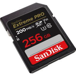 SanDisk Extreme Pro 256GB SDXC Memory Card 200MB