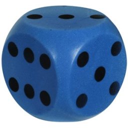 Grote Dobbelsteen 15 cm (Blauw)