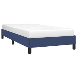 vidaXL Bedframe zonder matras 90x190 cm stof blauw