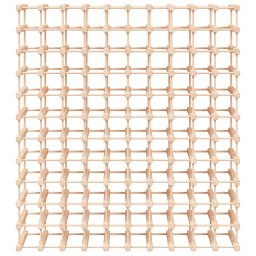vidaXL Wijnrek voor 120 flessen 112,5x23x123,5cm massief grenenhout