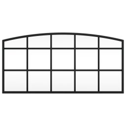 vidaXL Wandspiegel boog 60x30 cm ijzer zwart