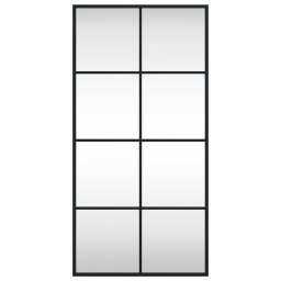 vidaXL Wandspiegel rechthoekig 40x80 cm ijzer zwart