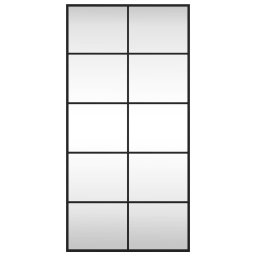 vidaXL Wandspiegel rechthoekig 50x100 cm ijzer zwart