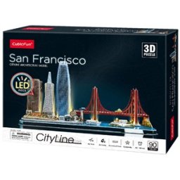 3D Puzzel - City Line San Francisco LED (90 stukjes)