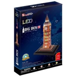 3D Puzzel - Puzzel Big Ben LED (28 stukjes)