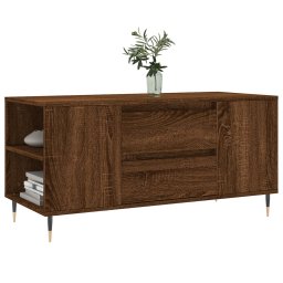 vidaXL Salontafel 102x44,5x50 cm bewerkt hout bruin eikenkleur