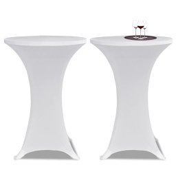 vidaXL Statafelhoes 4 st stretch Ø80 cm wit