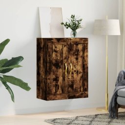 vidaXL Wandkast 69,5x34x90 cm bewerkt hout gerookt eikenkleurig