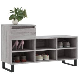 vidaXL Schoenenkast 102x36x60 cm bewerkt hout sonoma grijs