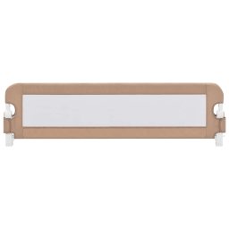 vidaXL Bedhekje peuter 150x42 cm polyester taupe