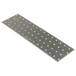 vidaXL Platen geperforeerd 20 st 2 mm 300x80 mm gegalvaniseerd staal