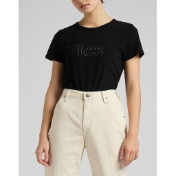 LEE Slim Cropped - Maat M - Black Dames T-shirt