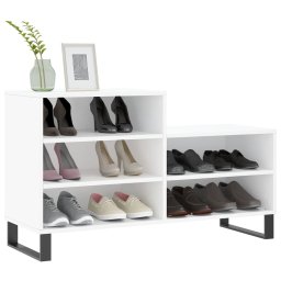 vidaXL Schoenenkast 102x36x60 cm bewerkt hout wit