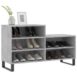 vidaXL Schoenenkast 102x36x60 cm bewerkt hout betongrijs