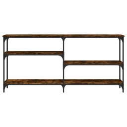 vidaXL Wandtafel 160x29x75 cm bewerkt hout gerookt eikenkleurig