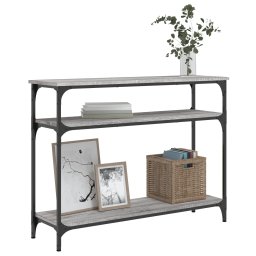 vidaXL Wandtafel 100x29x75 cm bewerkt hout grijs sonoma eikenkleurig