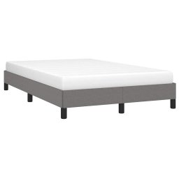 vidaXL Bedframe zonder matras 120x200 cm stof donkergrijs