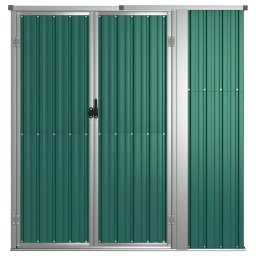vidaXL Tuinschuur 161x89x161 cm gegalvaniseerd staal groen