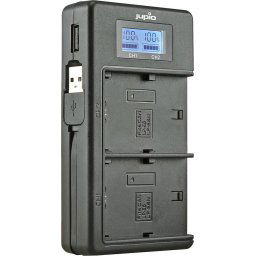 Jupio USB Dedicated Duo Charger LCD for Canon LP-E6 LP-E6N