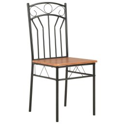 vidaXL Eetkamerstoelen 2 st MDF bruin