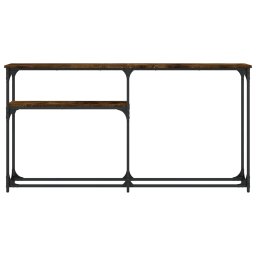 vidaXL Wandtafel 145x22,5x75 cm bewerkt hout gerookt eikenkleurig