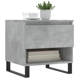 vidaXL Salontafels 2 st 50x46x50 cm bewerkt hout betongrijs