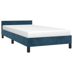 vidaXL Bedframe zonder matras 80x200 cm fluweel donkerblauw