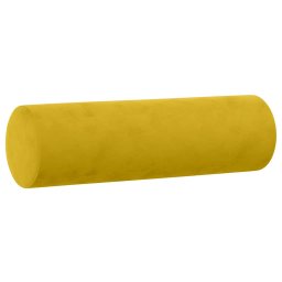 vidaXL Sierkussens 2 st 15x50 cm fluweel geel