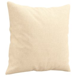 vidaXL Sierkussens 2 st 40x40 cm stof crèmekleurig