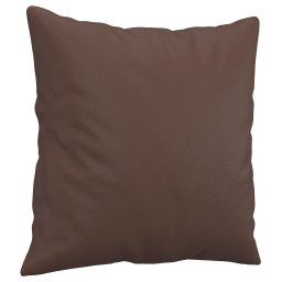 vidaXL Sierkussens 2 st 40x40 cm kunstleer bruin