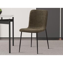 Stoel ALIBABA bouclé stof groen