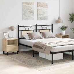 vidaXL Nachtkastjes 2 st 40x35x50 cm sonoma eikenkleurig