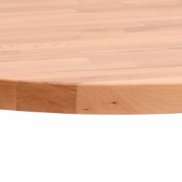 vidaXL Tafelblad rond Ø80x1,5 cm massief beukenhout